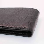 Aria Ostrich Leg Leather Horizontal Bifold Wallet - Image 7